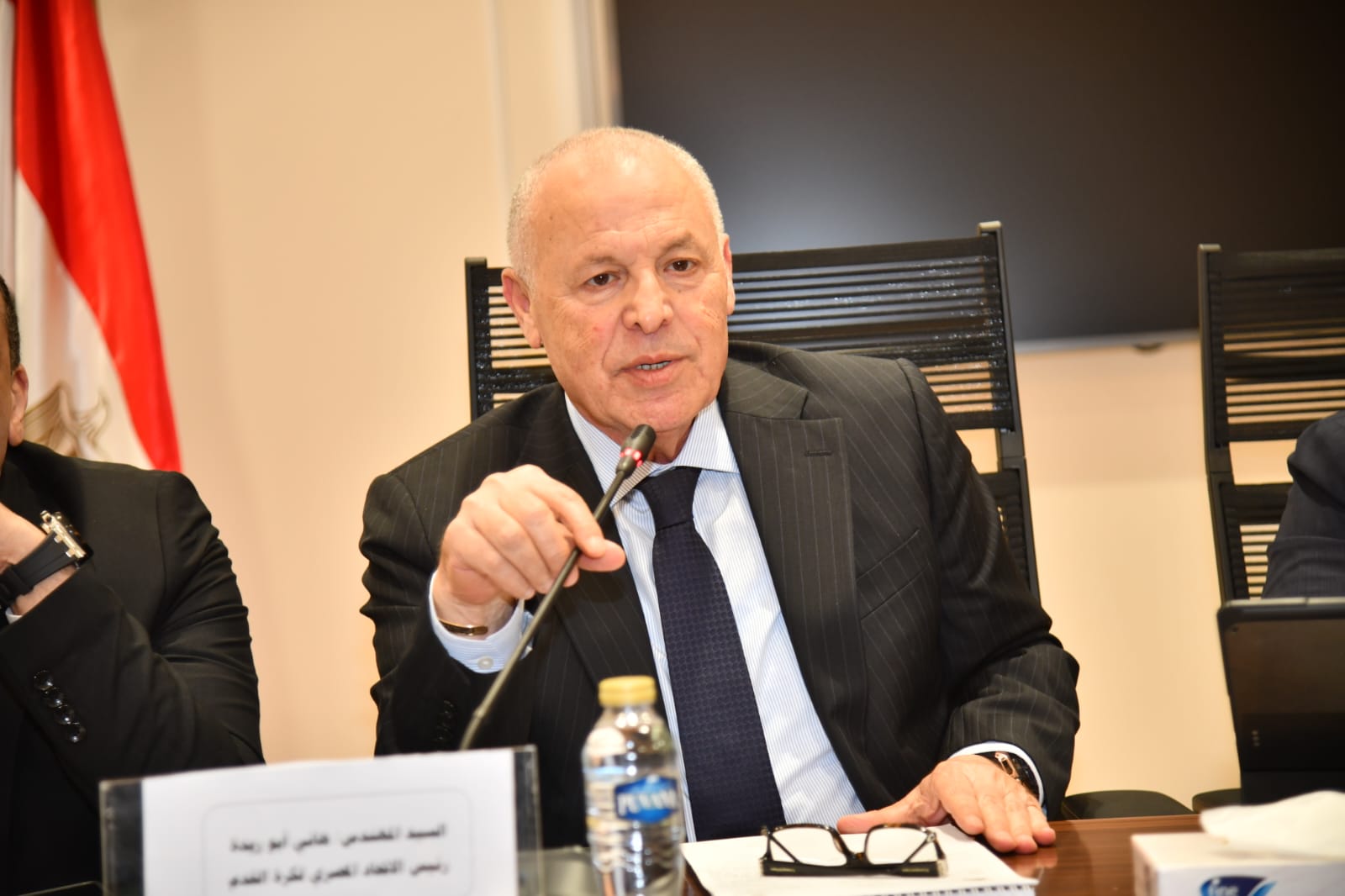 أبوريدة وحسام حسن يتحدثان عن استعدادات المنتخب للمونديال في مجلس النواب