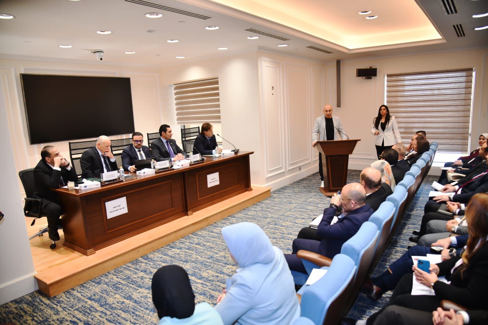 أبوريدة وحسام حسن يتحدثان عن استعدادات المنتخب للمونديال في مجلس النواب