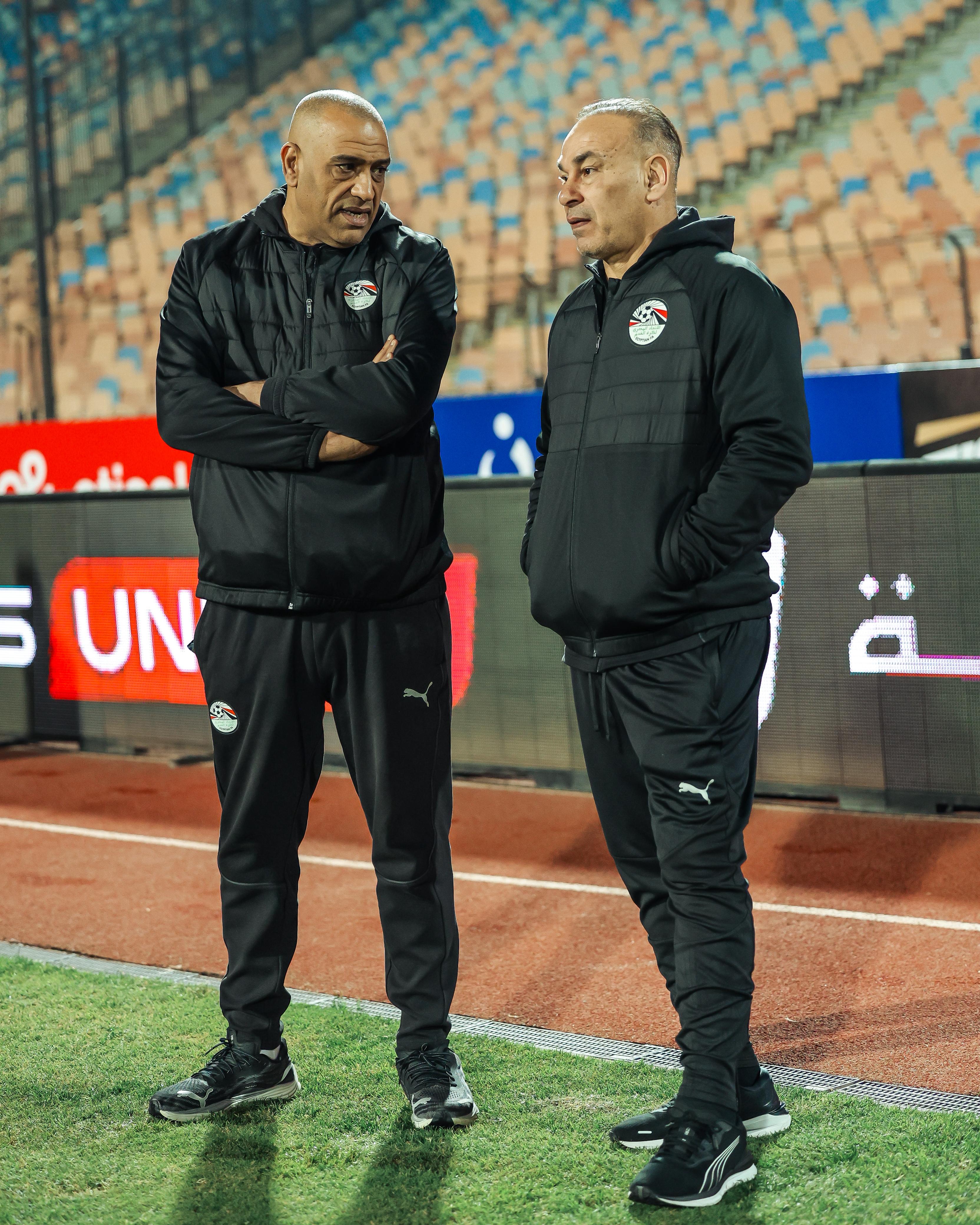 منتخب مصر قبل انطلاق مباراة نيجيريا