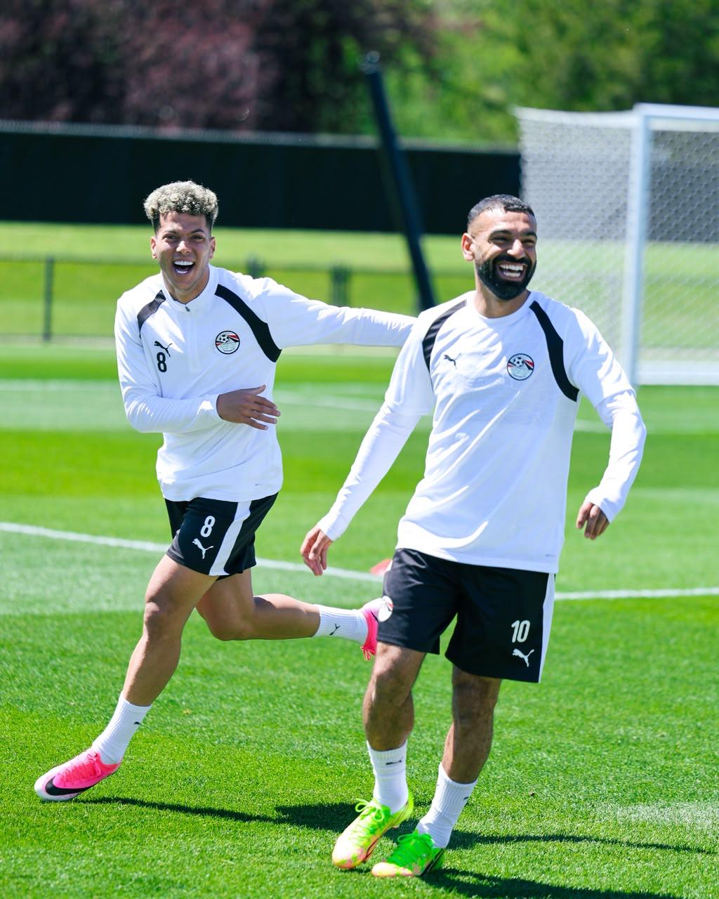 بالصور.. منتخب مصر يواصل استعداداته لمواجهة بلجيكا