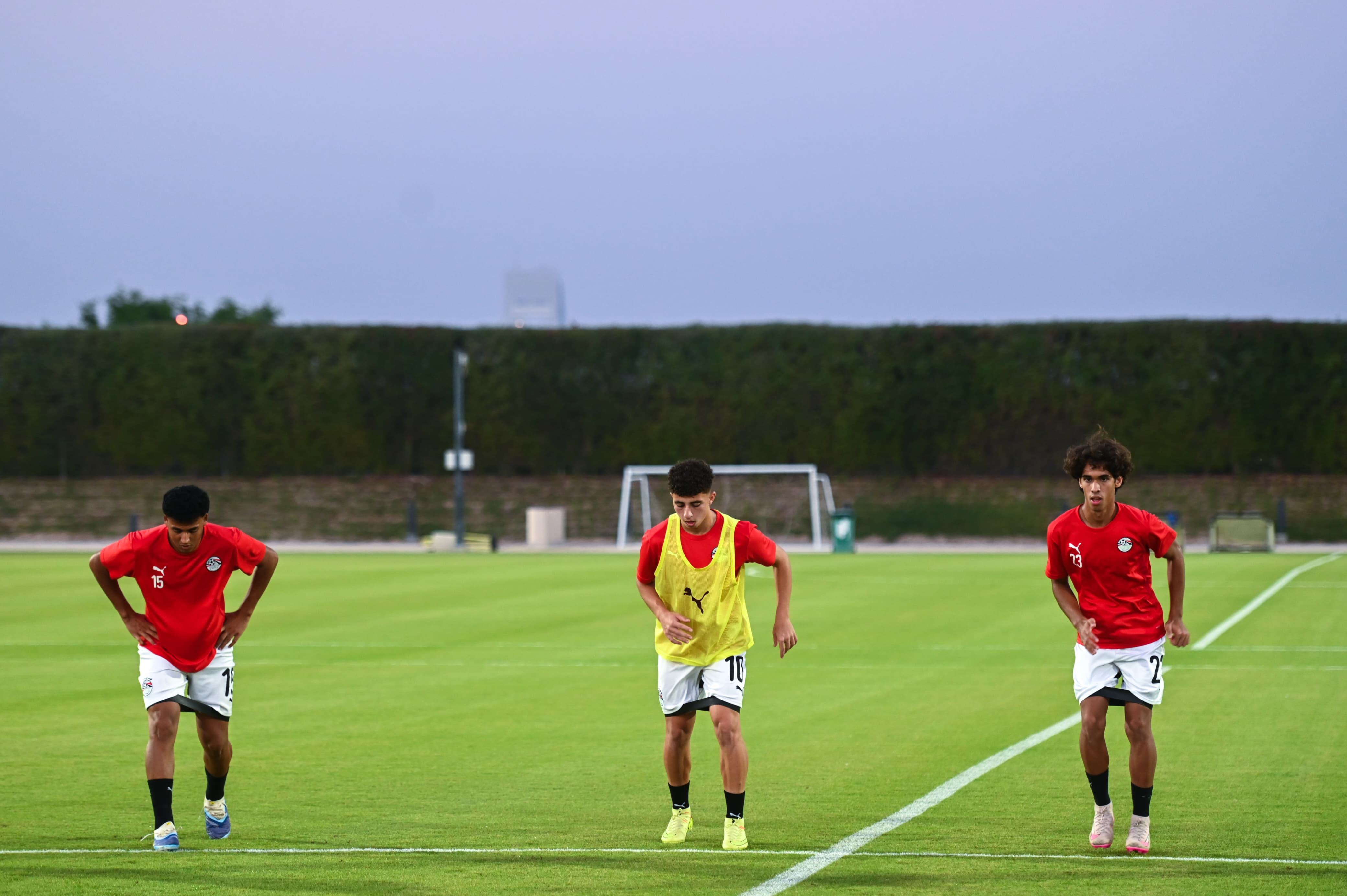 المنتخب الوطني تحت 17 عامًا يختتم استعداداته لمواجهة قطر وديًا 