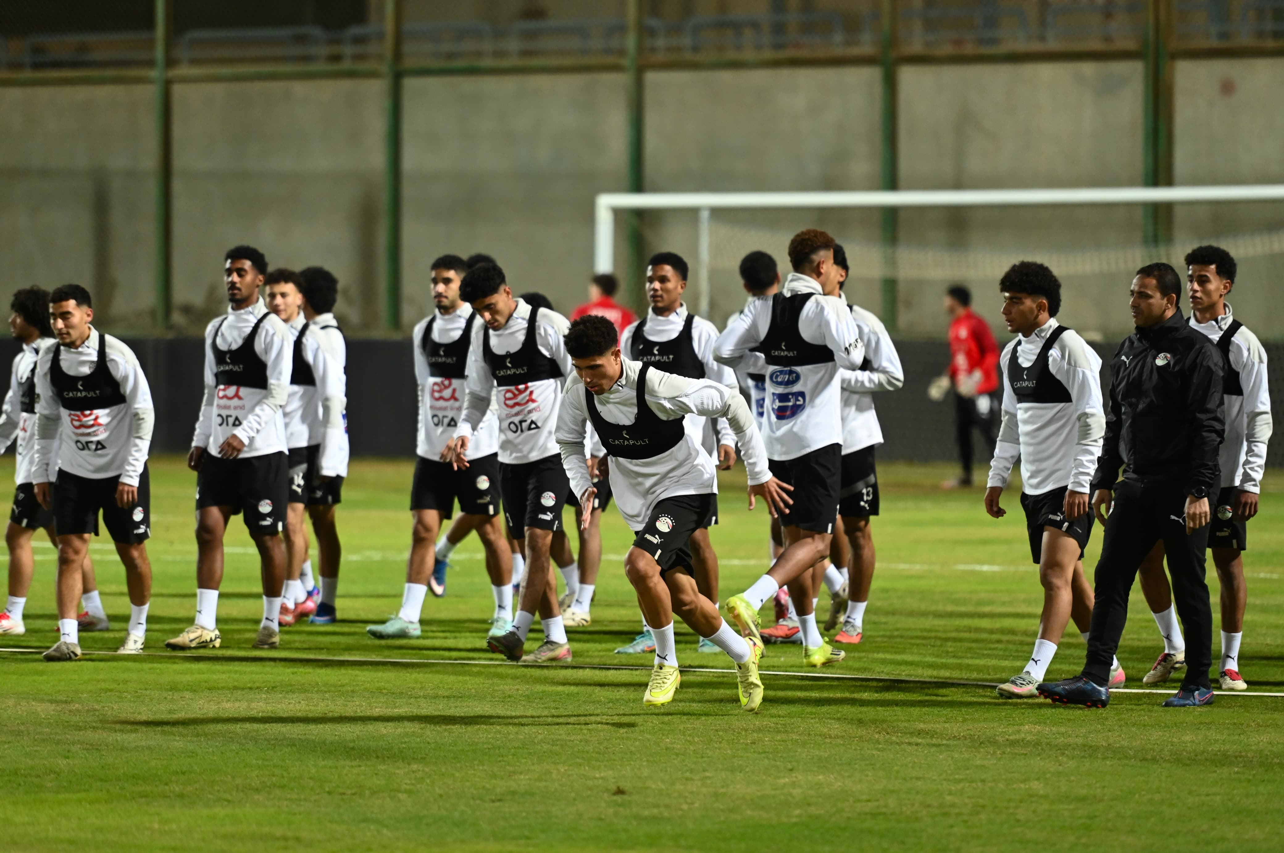 منتخب مصر 2007 يواصل تدريباته استعدادًا لوديتي العراق