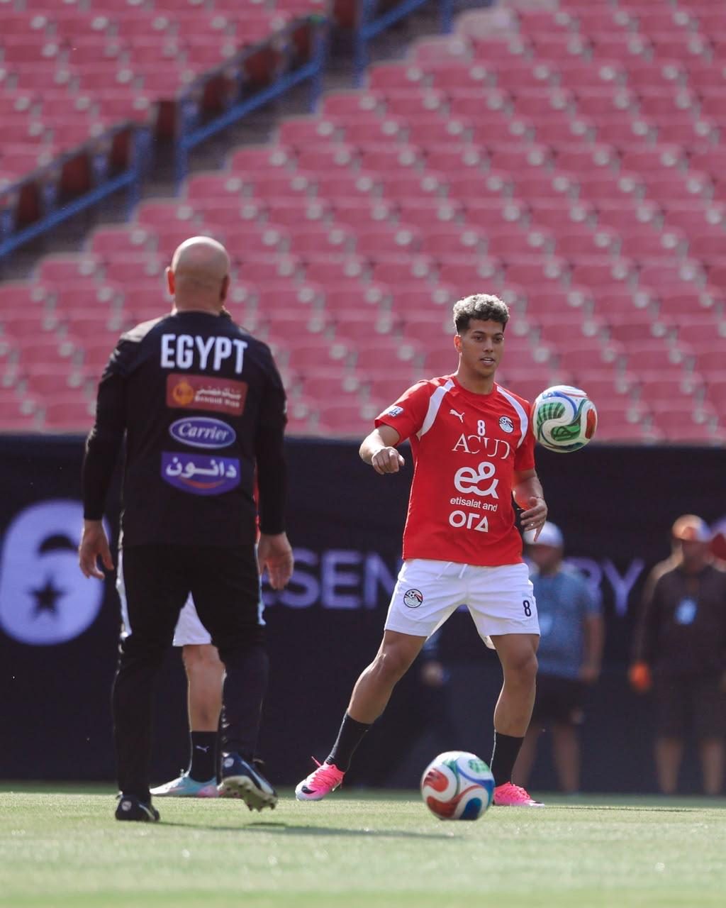 منتخب مصر يختتم تدريباته استعداداً لمواجهة البرازيل ودياً