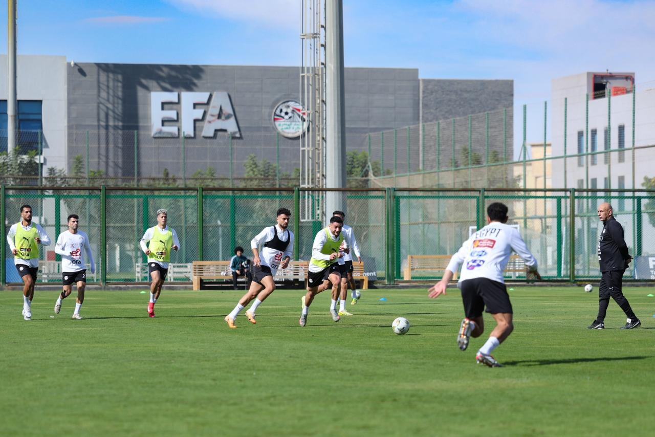 تدريبات منتخب مصر في مركز المنتخبات الوطنية استعدادا لأمم أفريقيا