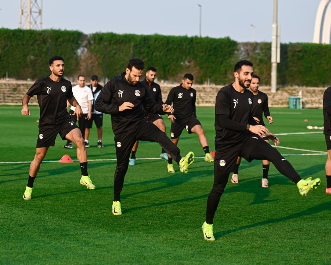 منتخب مصر المشارك في كأس العرب يواصل تحضيراته لمواجهة الإمارات