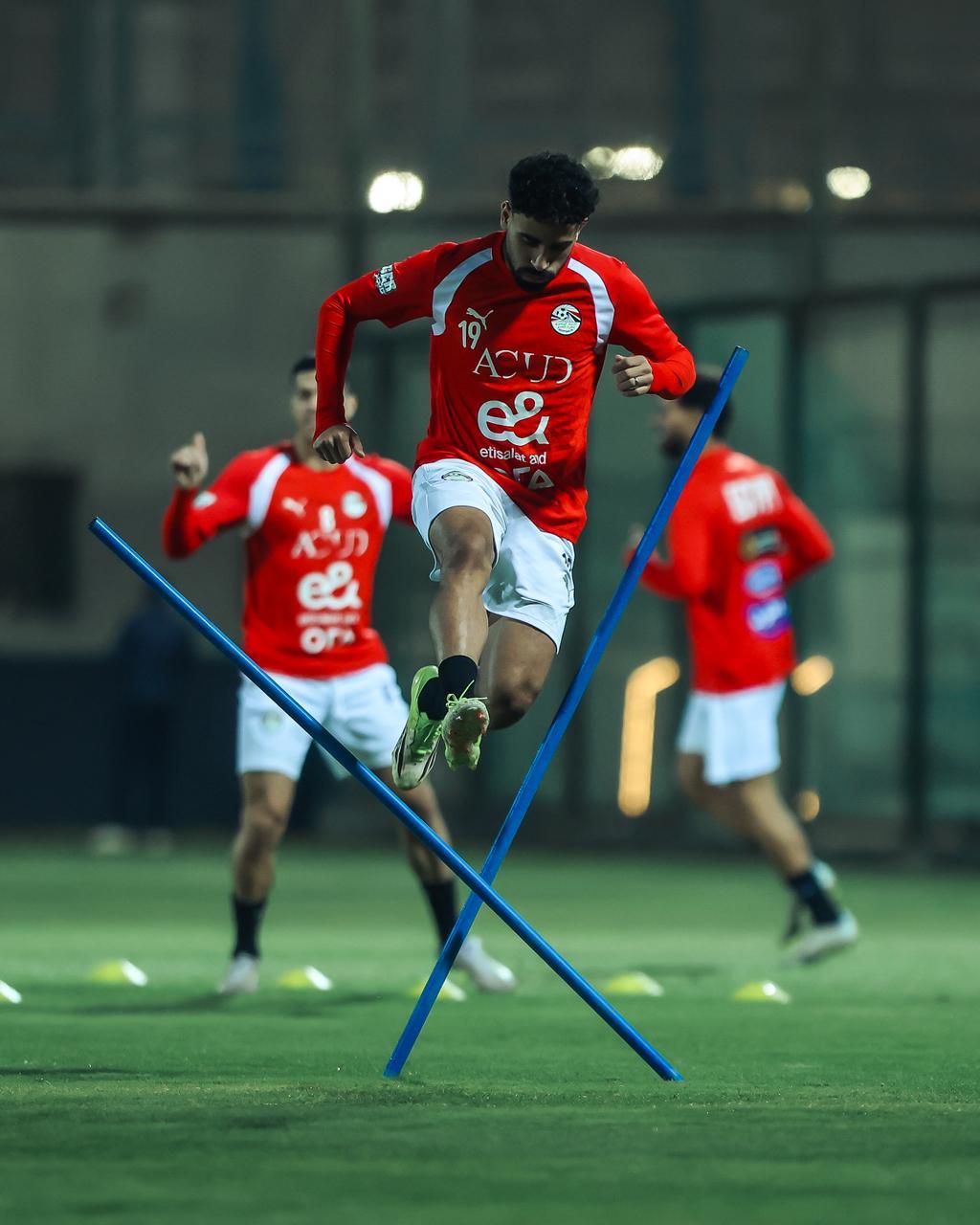 منتخب مصر يخوض ثاني  تدريباته بمركز المنتخبات الوطنية استعدادا لوديتي السعودية و إسبانيا 
