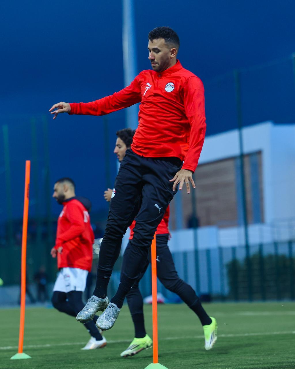منتخب مصر يخوض آخر  تدريباته قبل مواجهة السنغال