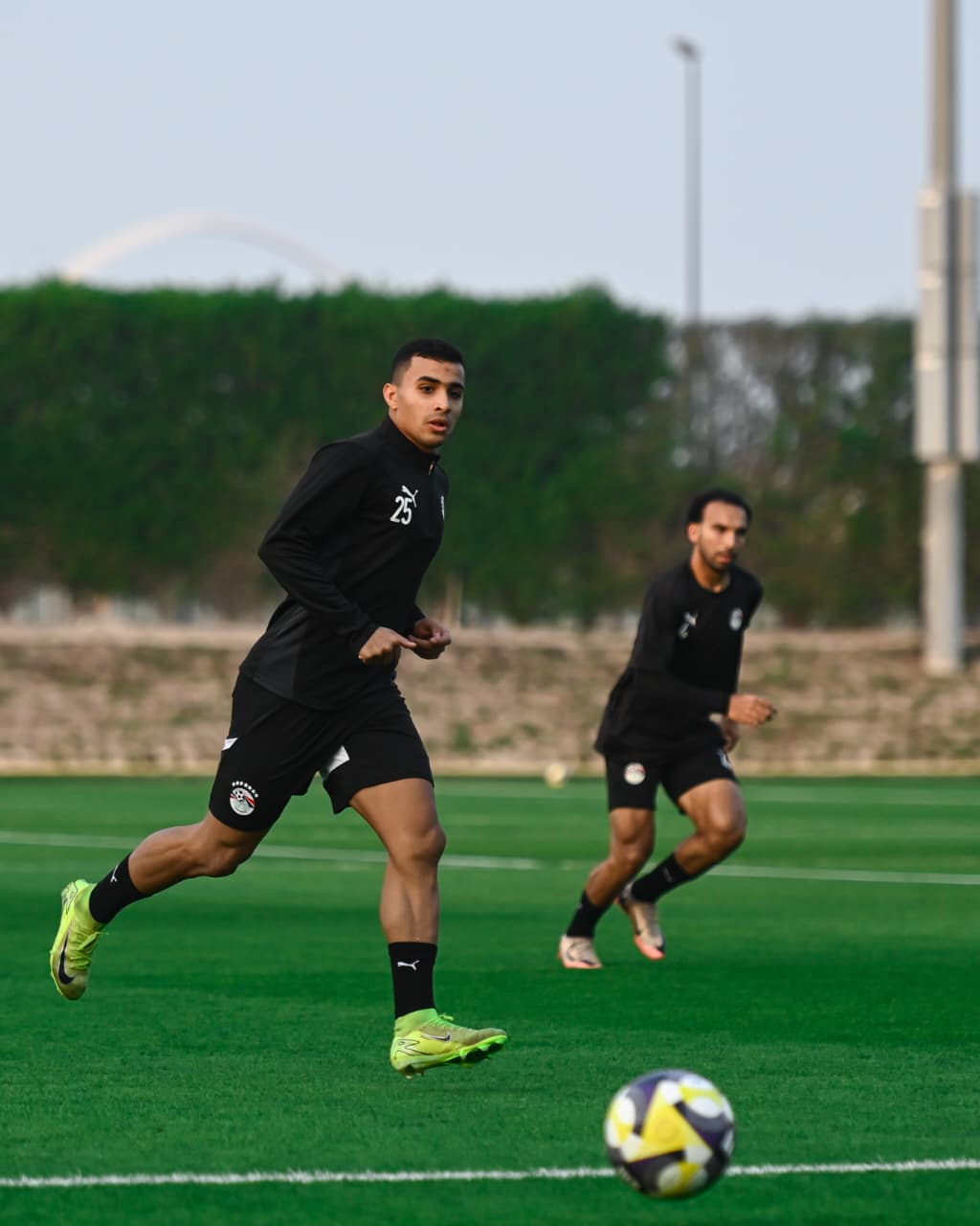 منتخب مصر المشارك في كأس العرب يواصل تحضيراته لمواجهة الإمارات