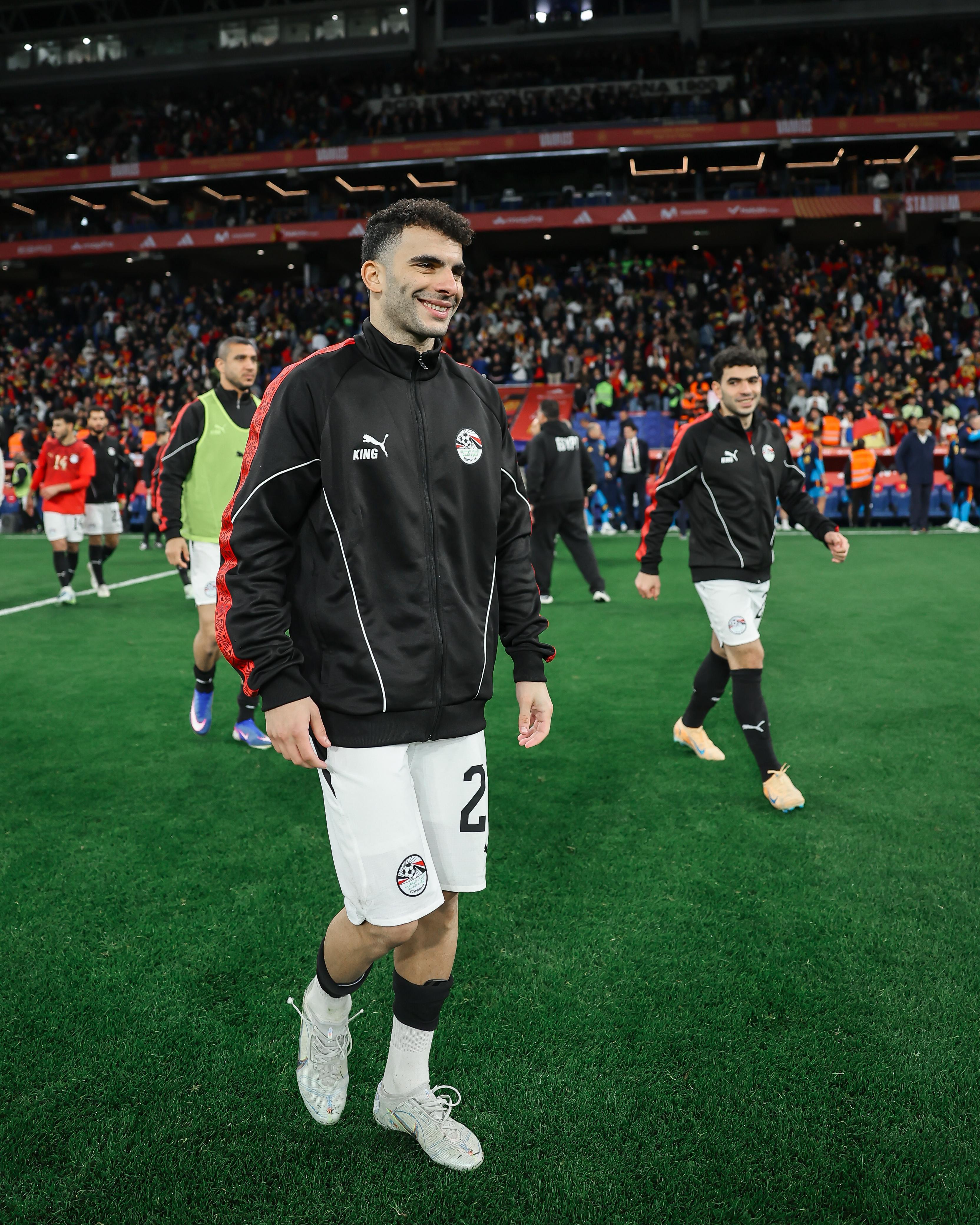 بالصور.. منتخب مصر بعد التعادل مع منتخب إسبانيا