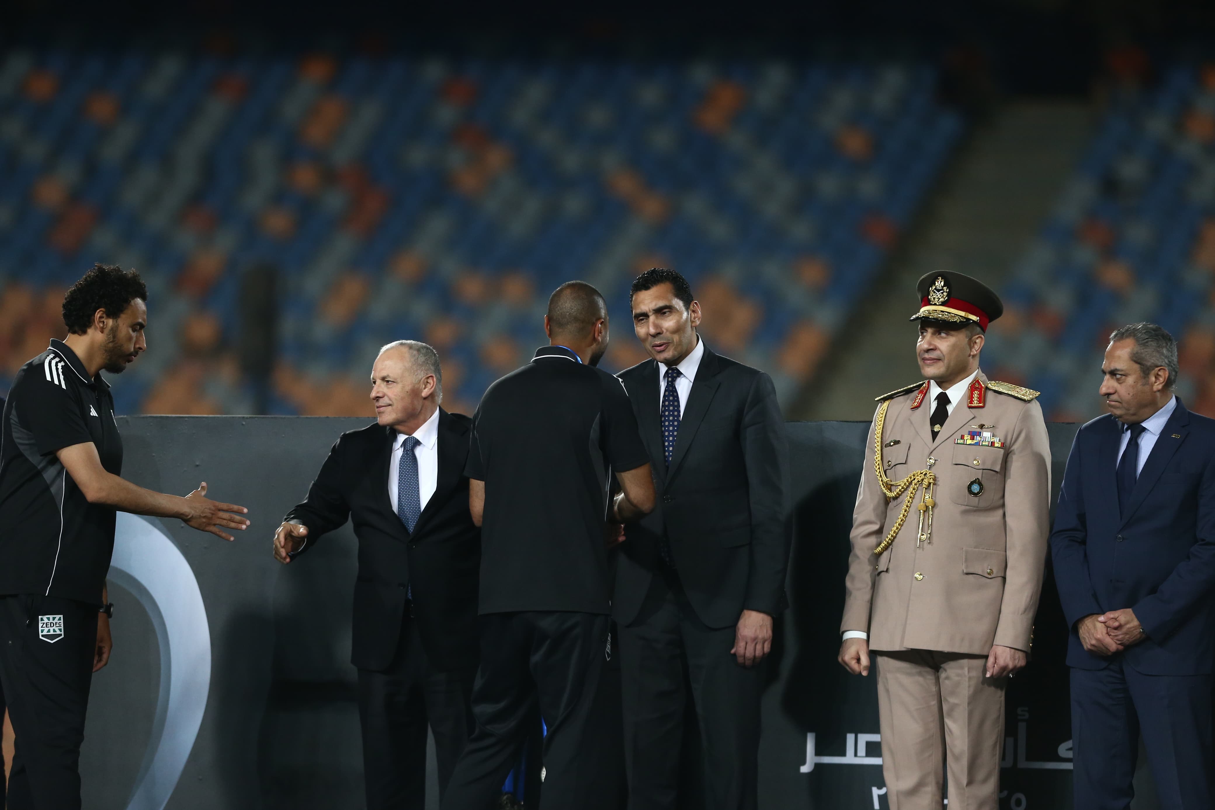 بالصور: مراسم تتويج بيراميدز بكأس مصر