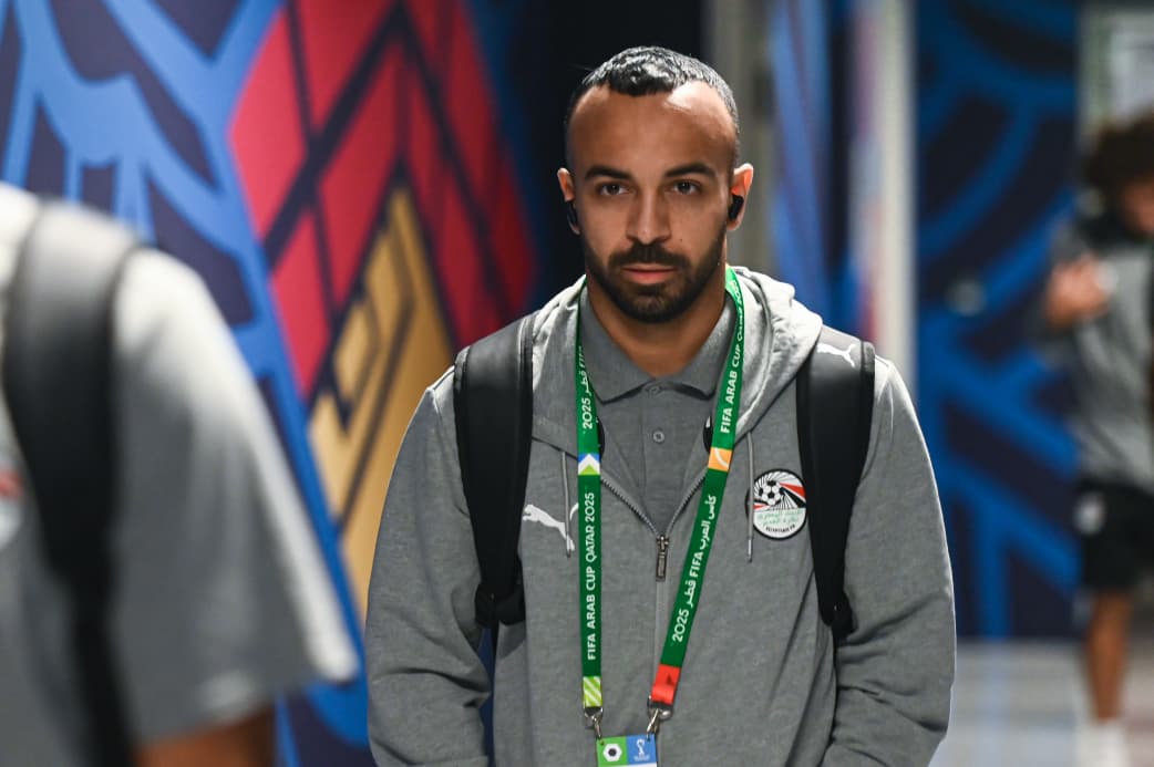 منتخب مصر المشارك في كأس العرب يصل لملعب البيت قبل مواجهة الأردن