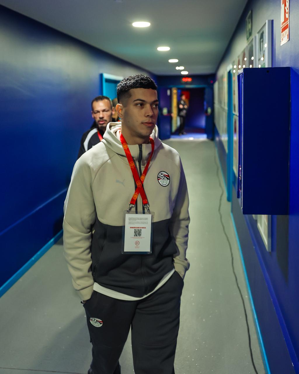 وصول منتخب مصر لملعب إسبانيول قبل مواجهة إسبانيا