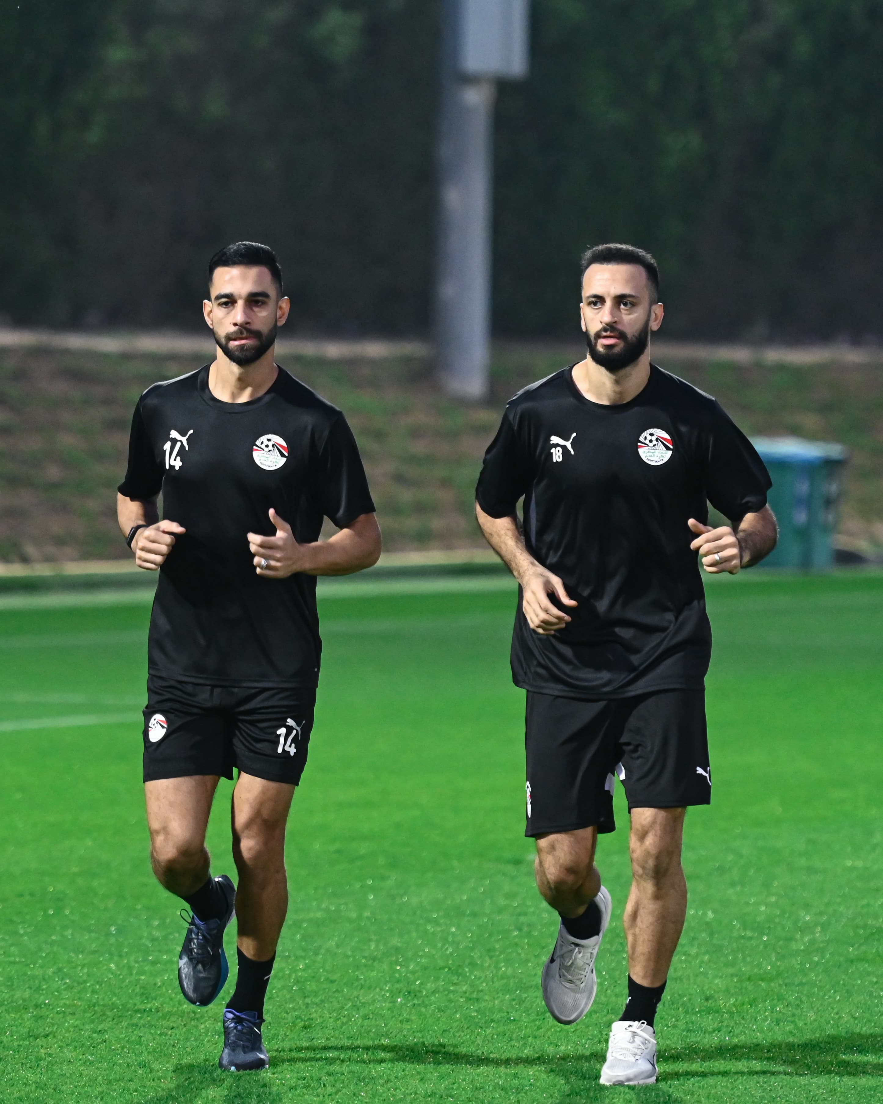 تدريبات منتخب مصر المشارك في كأس العرب استعدادا لمواجهة الأردن