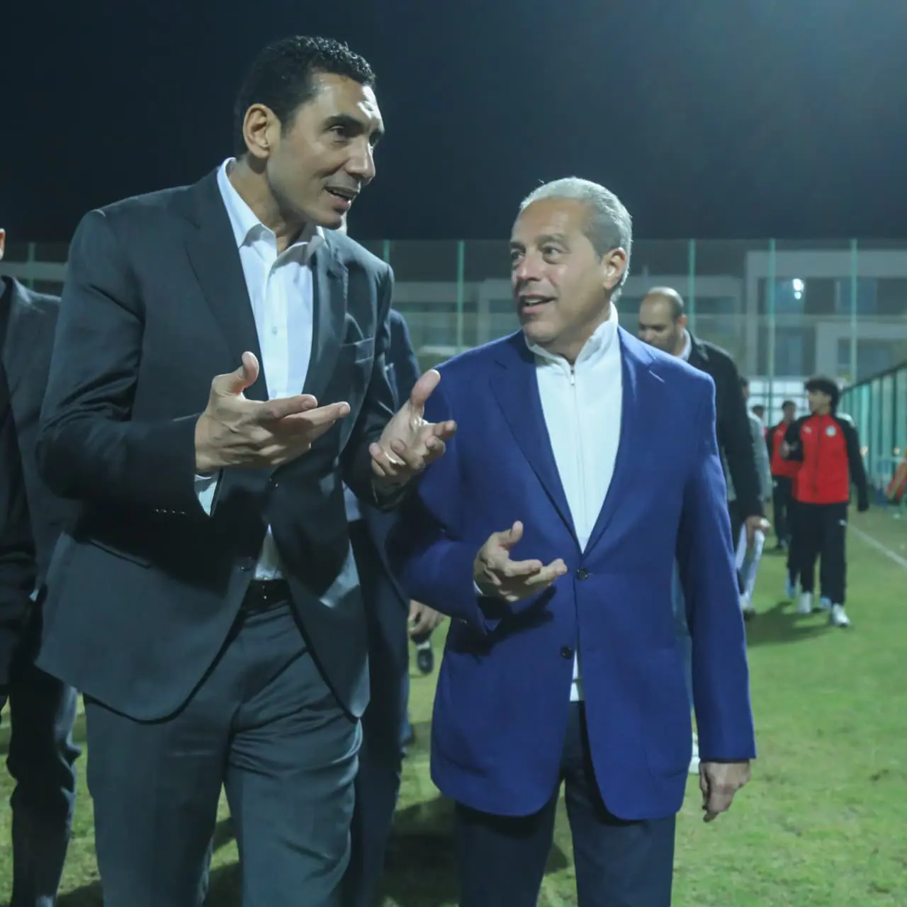 زيارة جوهر نبيل وزير الشباب والرياضة الجديد للاتحاد المصري