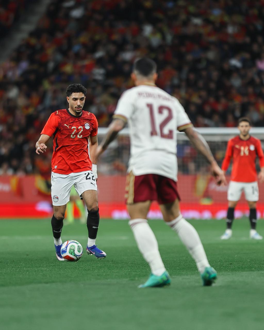 بالصور .. منتخب مصر يتعادل مع إسبانيا بعد أداء رائع