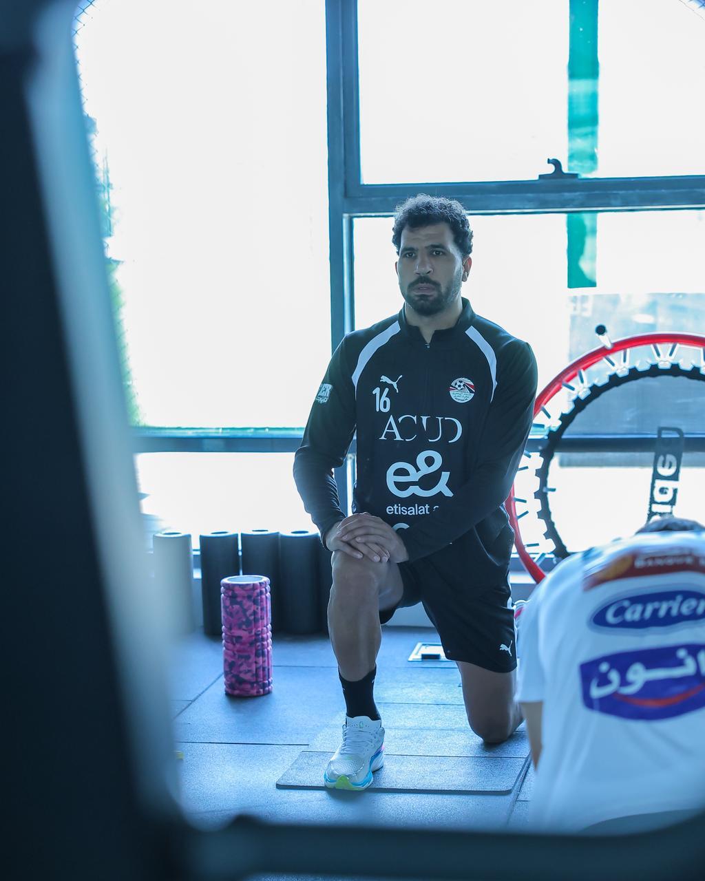 بالصور: المنتخب الوطني يتدرب في (الجيم) استعدادا للقاء روسيا