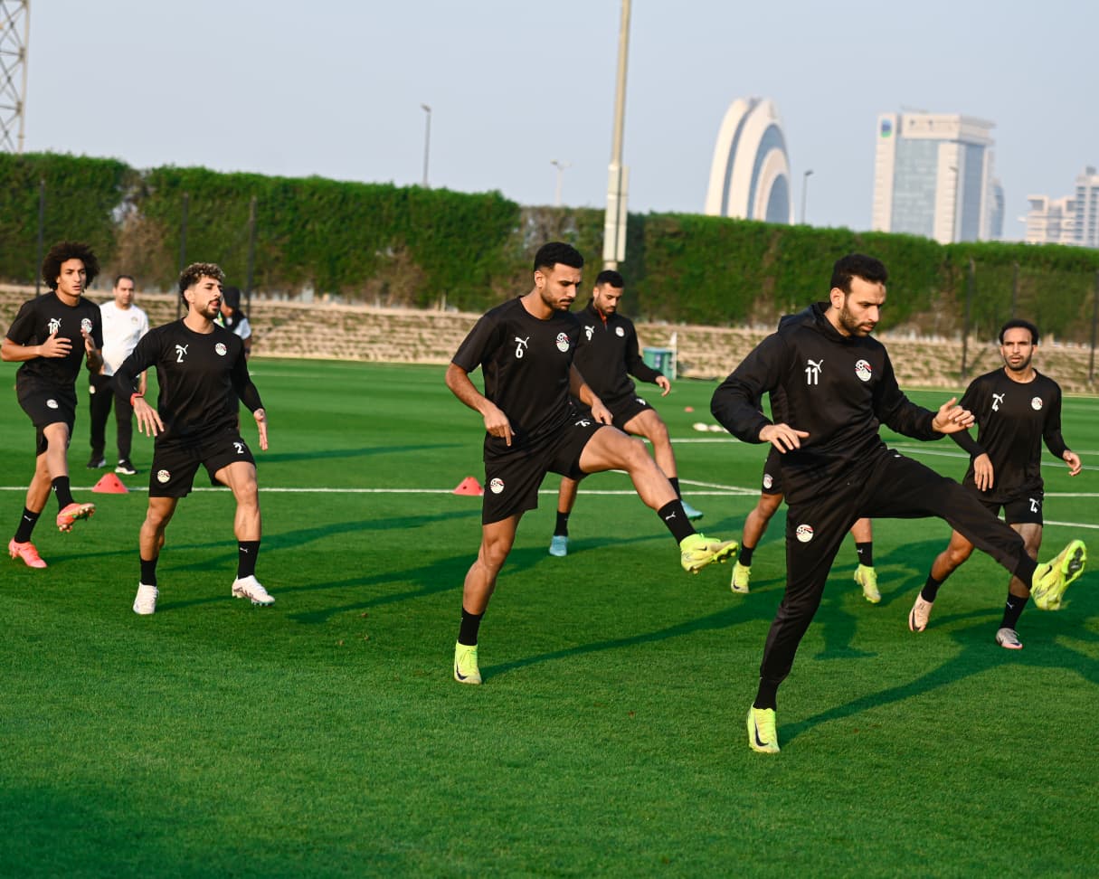 منتخب مصر المشارك في كأس العرب يواصل تحضيراته لمواجهة الإمارات