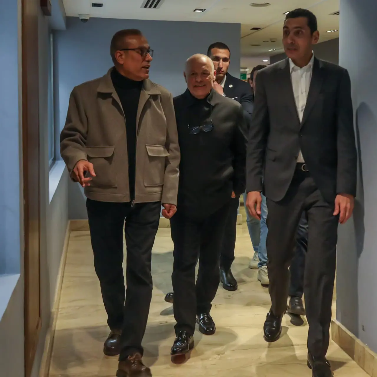 زيارة جوهر نبيل وزير الشباب والرياضة الجديد للاتحاد المصري