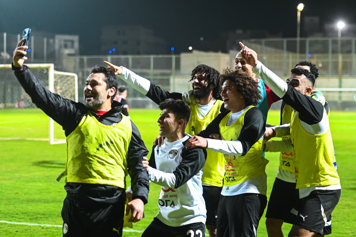 منتخب مصر المشارك في كأس العرب يختتم تدريباته قبل السفر للدوحة