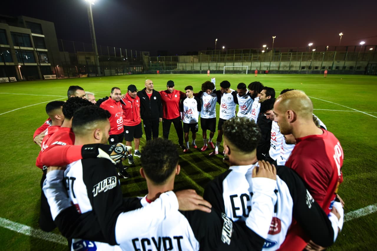 منتخب مصر المشارك في كأس العرب يختتم تدريباته قبل السفر للدوحة