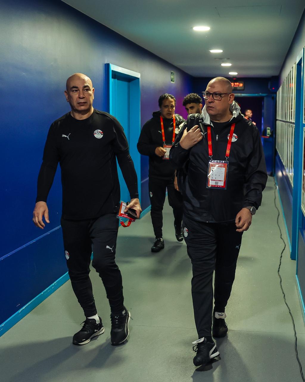 وصول منتخب مصر لملعب إسبانيول قبل مواجهة إسبانيا