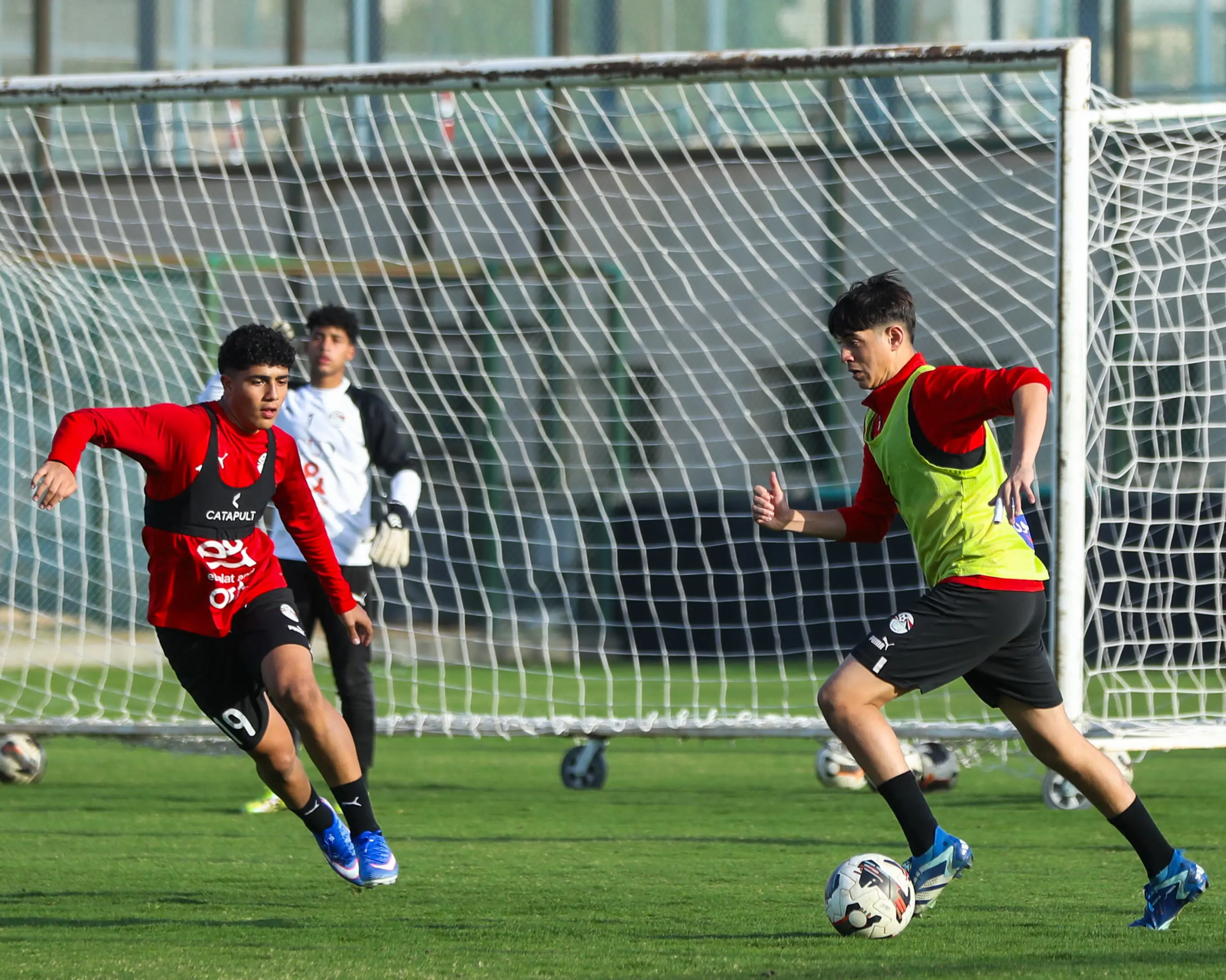 صور تدريبات منتخب الناشئين استعدادا لأمم أفريقيا