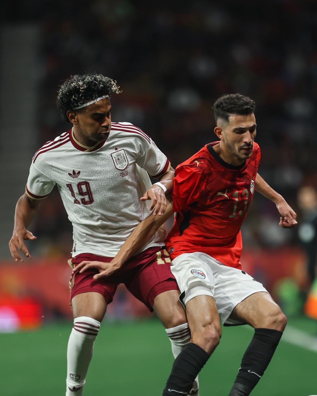 بالصور .. منتخب مصر يتعادل مع إسبانيا بعد أداء رائع