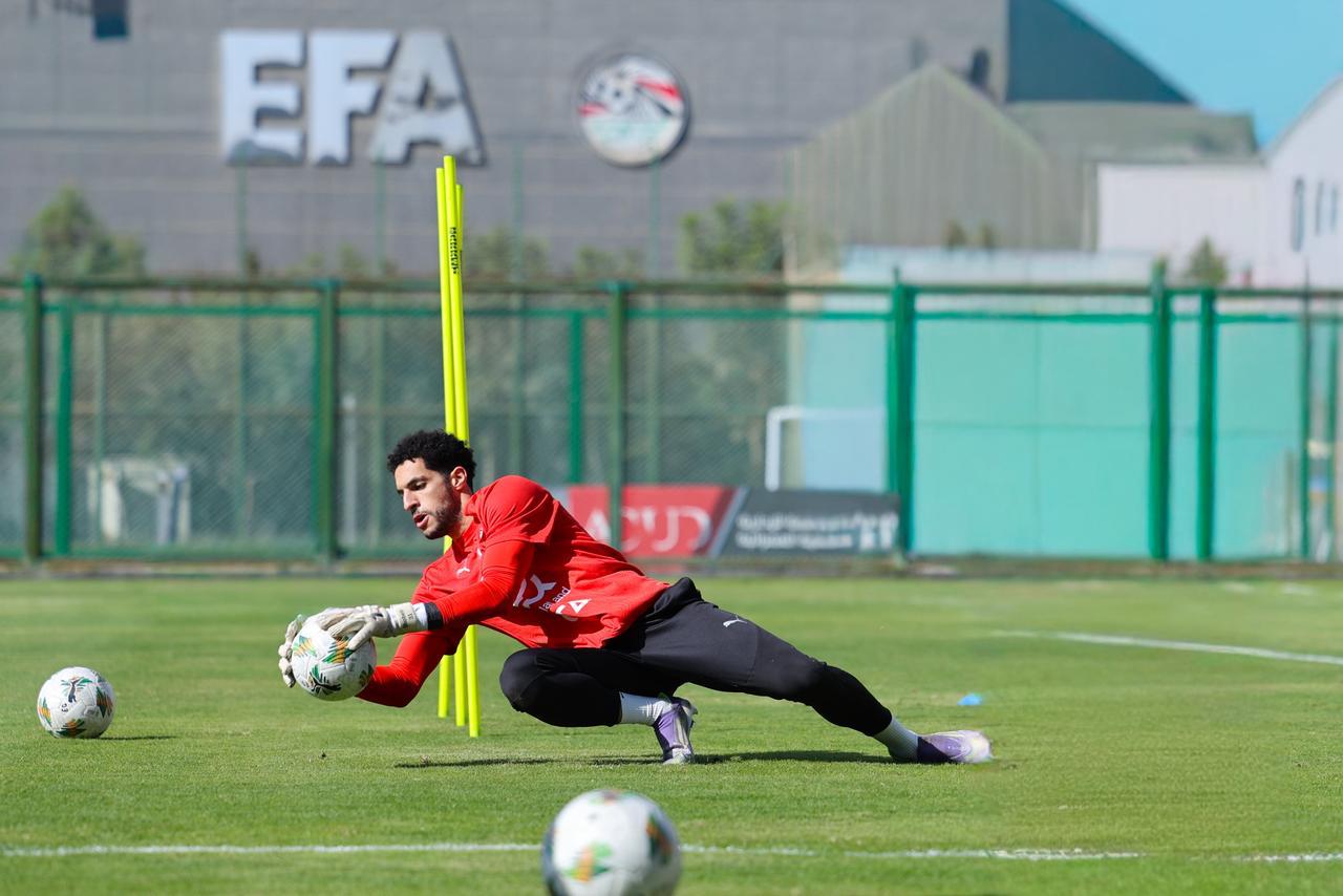 تدريبات منتخب مصر في مركز المنتخبات الوطنية استعدادا لأمم أفريقيا