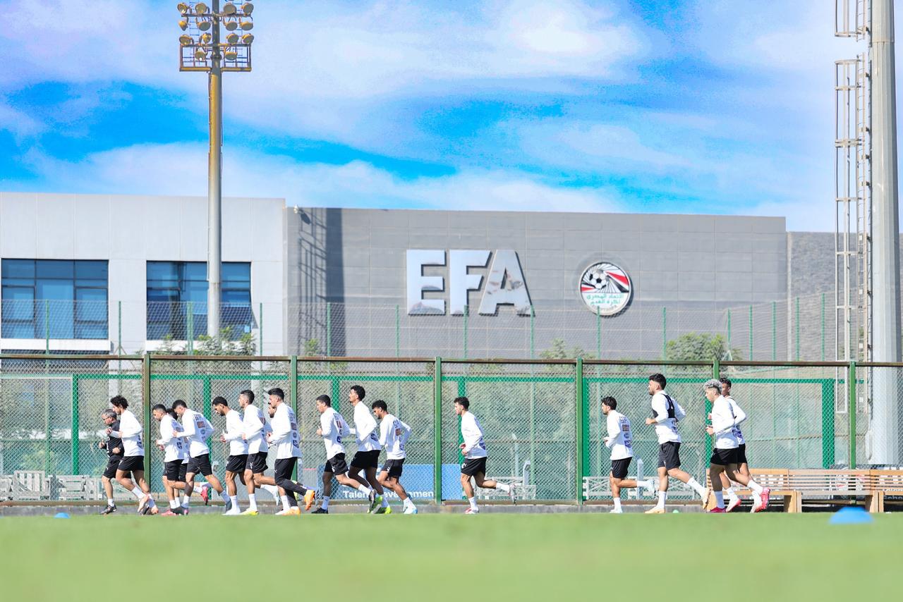 تدريبات منتخب مصر في مركز المنتخبات الوطنية استعدادا لأمم أفريقيا