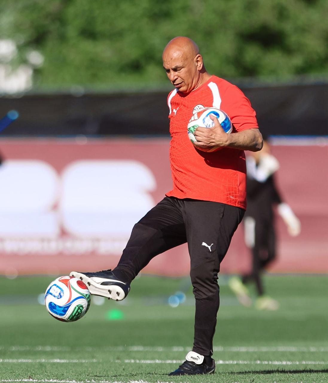 بالصور.. منتخب مصر يواصل الاستعداد لمواجهة نيوزيلندا في كأس العالم