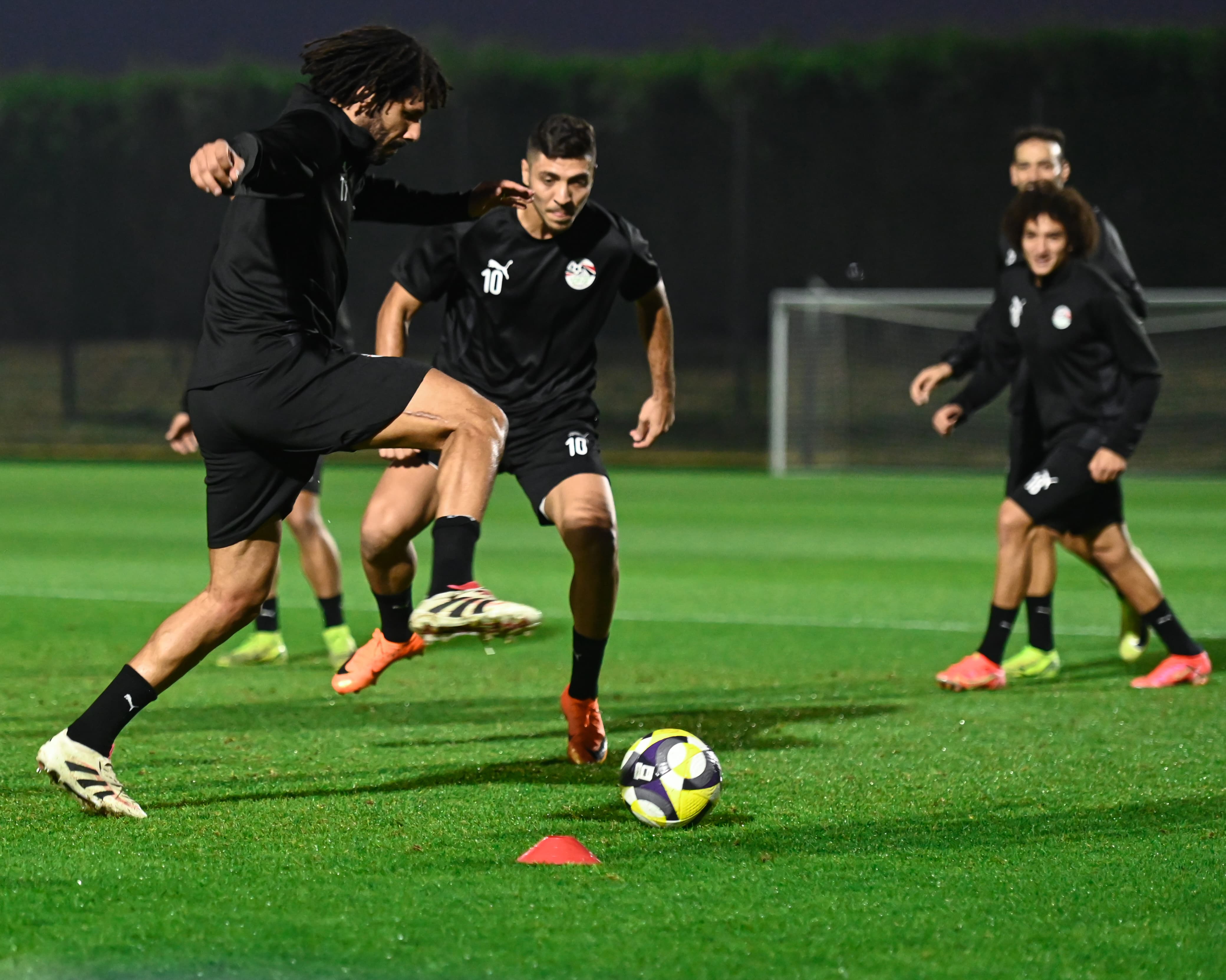 تدريبات منتخب مصر المشارك في كأس العرب استعدادا لمواجهة الأردن