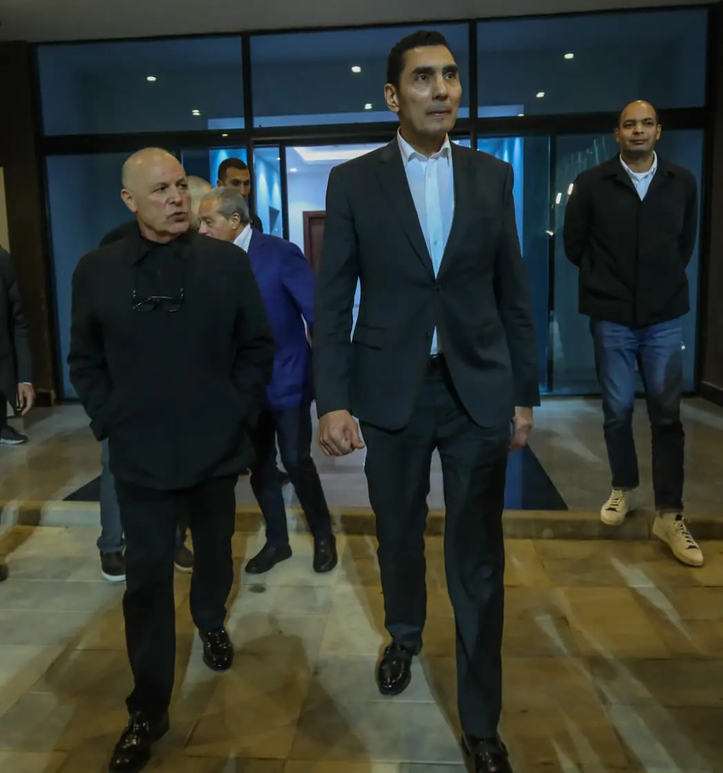 زيارة جوهر نبيل وزير الشباب والرياضة الجديد للاتحاد المصري