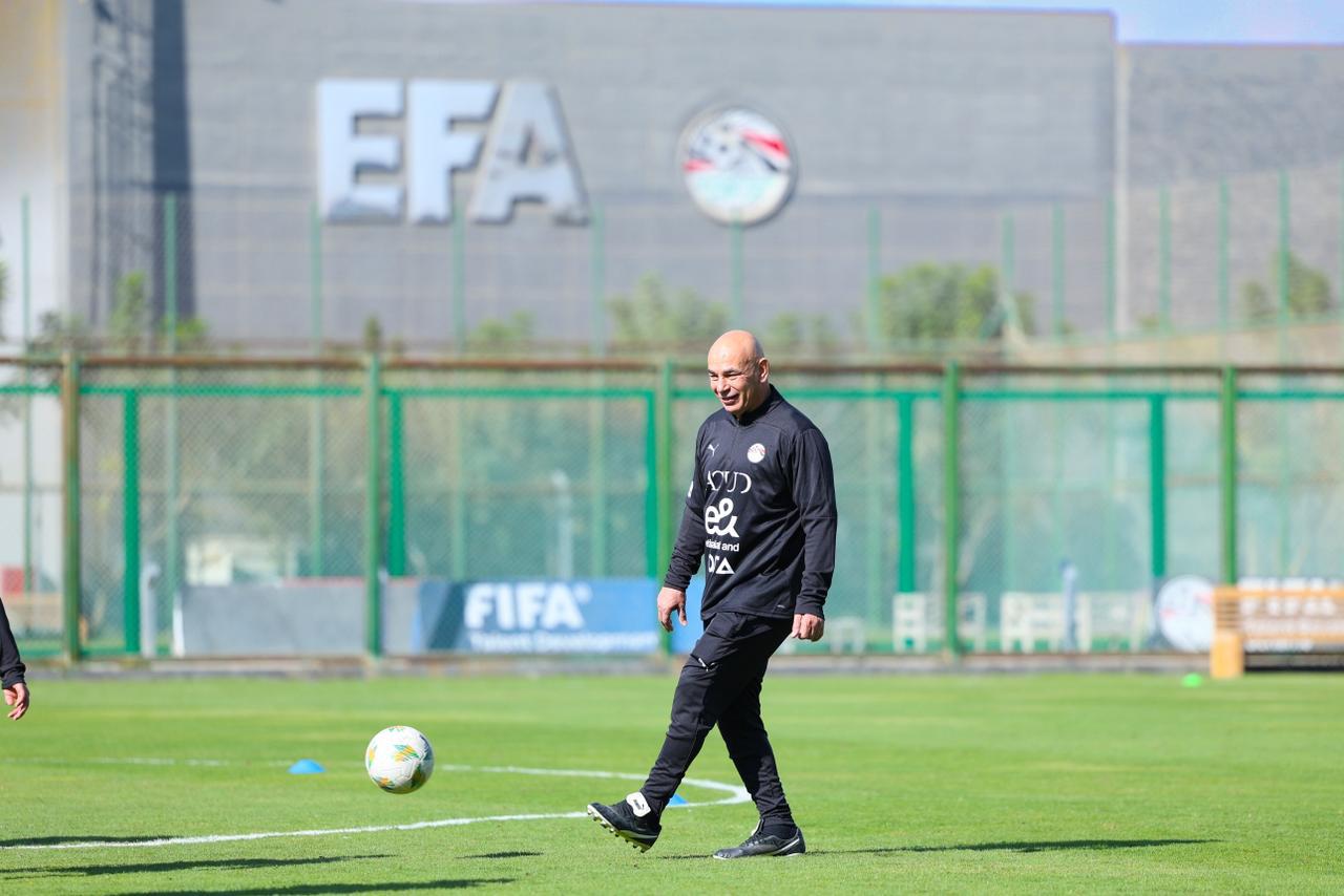 تدريبات منتخب مصر في مركز المنتخبات الوطنية استعدادا لأمم أفريقيا