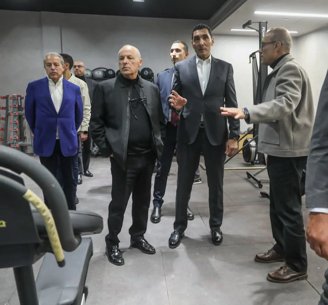 زيارة جوهر نبيل وزير الشباب والرياضة الجديد للاتحاد المصري