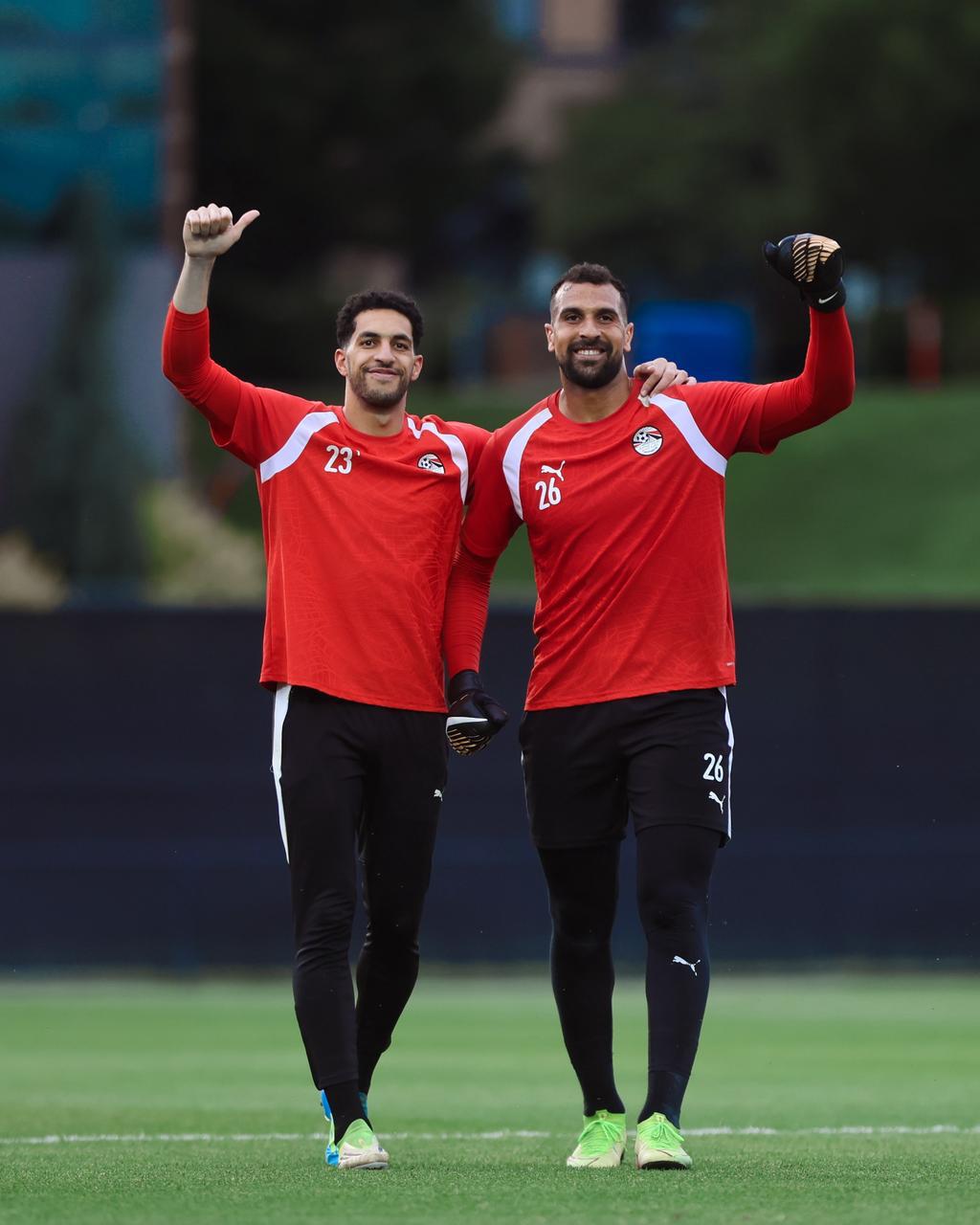 بالصور.. منتخب مصر يخوض تدريباته بسبوكين استعدادا لمواجهة إيران 