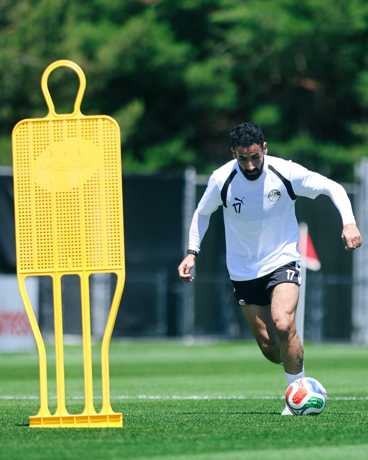 بالصور.. منتخب مصر يواصل استعداداته لمواجهة بلجيكا