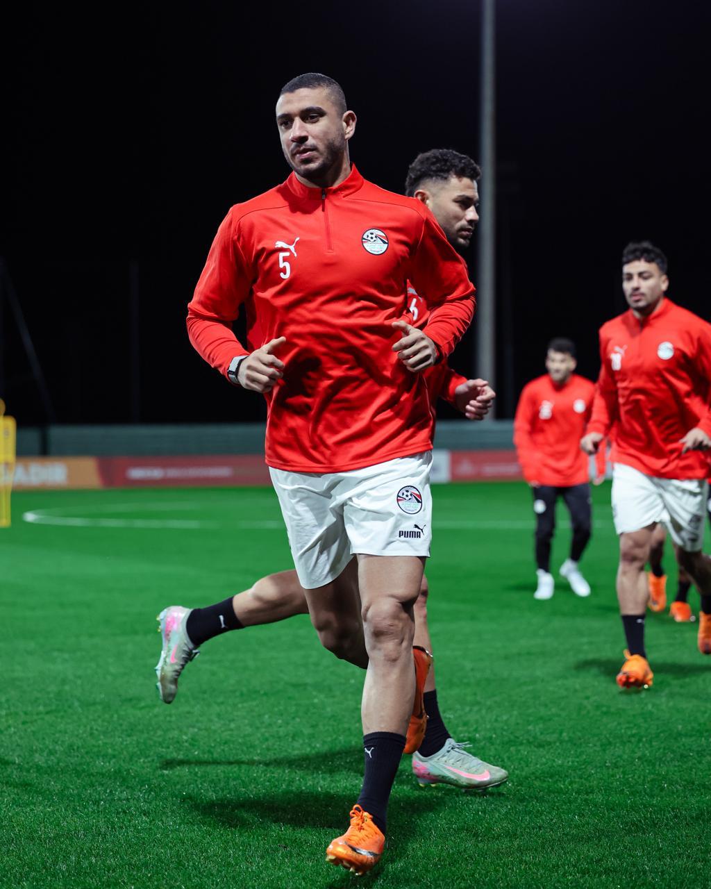 منتخب مصر يخوض أولى تدريباته بمدينة أكادير استعدادًا لمواجهة زيمبابوي بأمم أفريقيا
