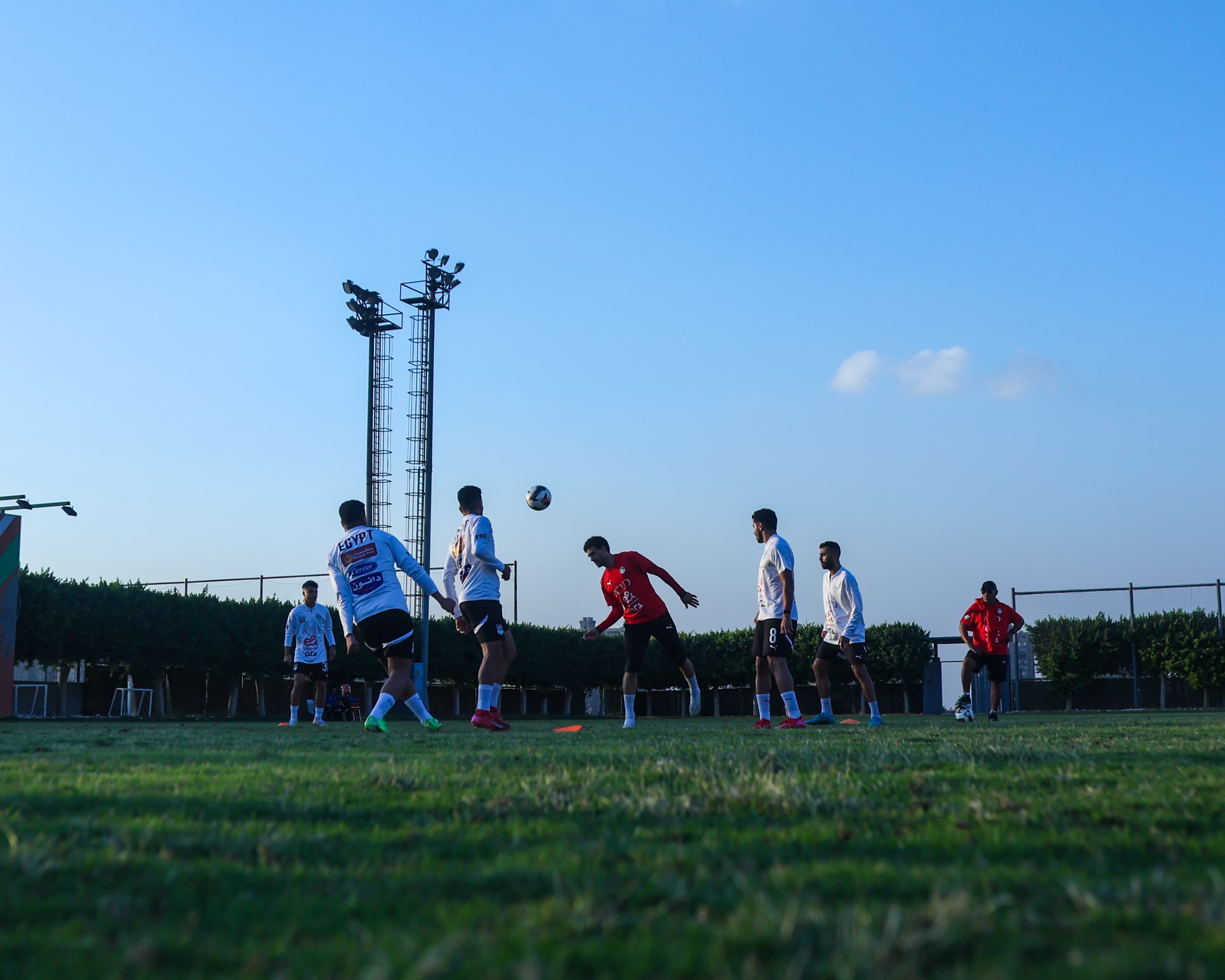 منتخب مصر المشارك في كأس العرب يختتم تدريباته قبل اللقاء الثاني أمام الجزائر غدا