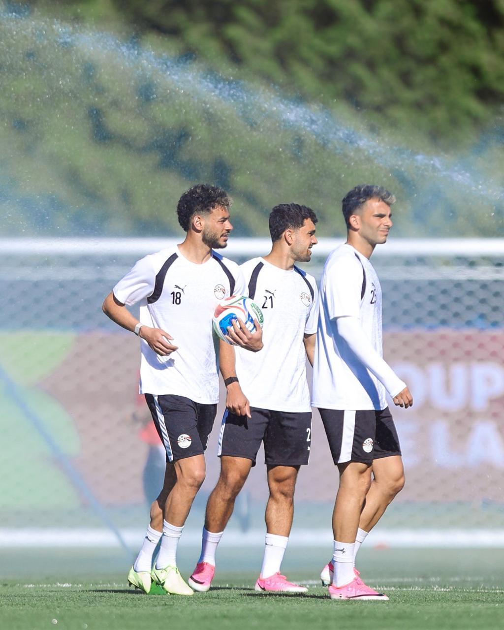 بالصور.. منتخب مصر يواصل الاستعداد لمواجهة نيوزيلندا في كأس العالم