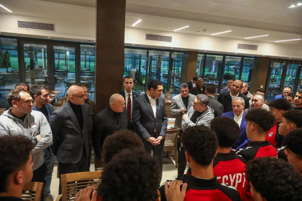 زيارة جوهر نبيل وزير الشباب والرياضة الجديد للاتحاد المصري