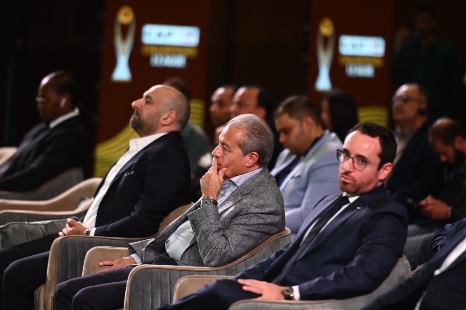 صور مراسم قرعة دوري الأبطال وكأس الكونفدرالية بمقر الاتحاد المصري