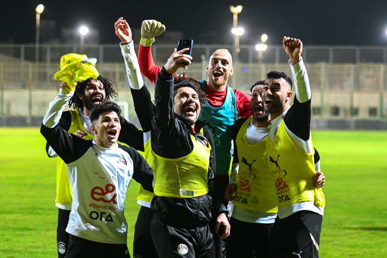 منتخب مصر المشارك في كأس العرب يختتم تدريباته قبل السفر للدوحة