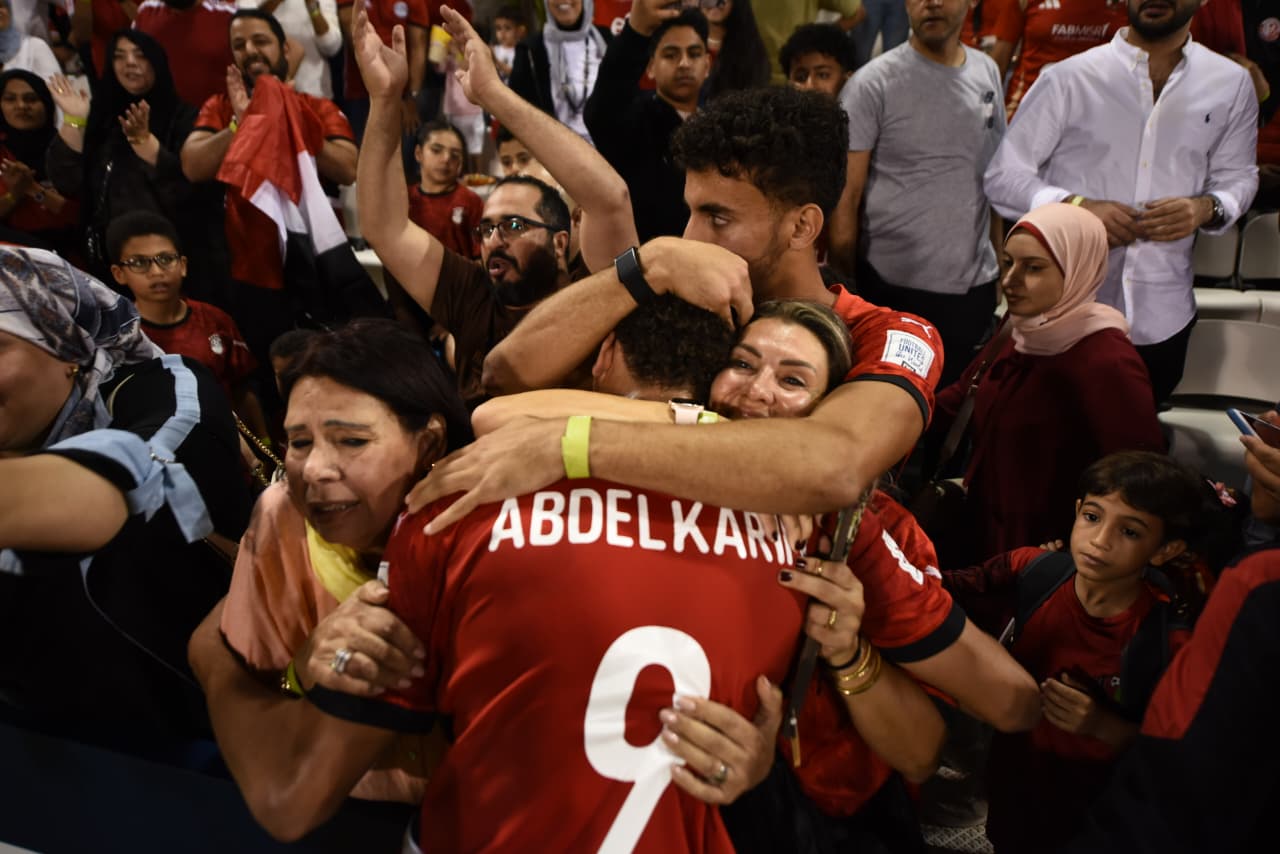 فرحة المنتخب الوطني تحت 17 سنة بعد التعادل مع فنزويلا بعشرة لاعبين