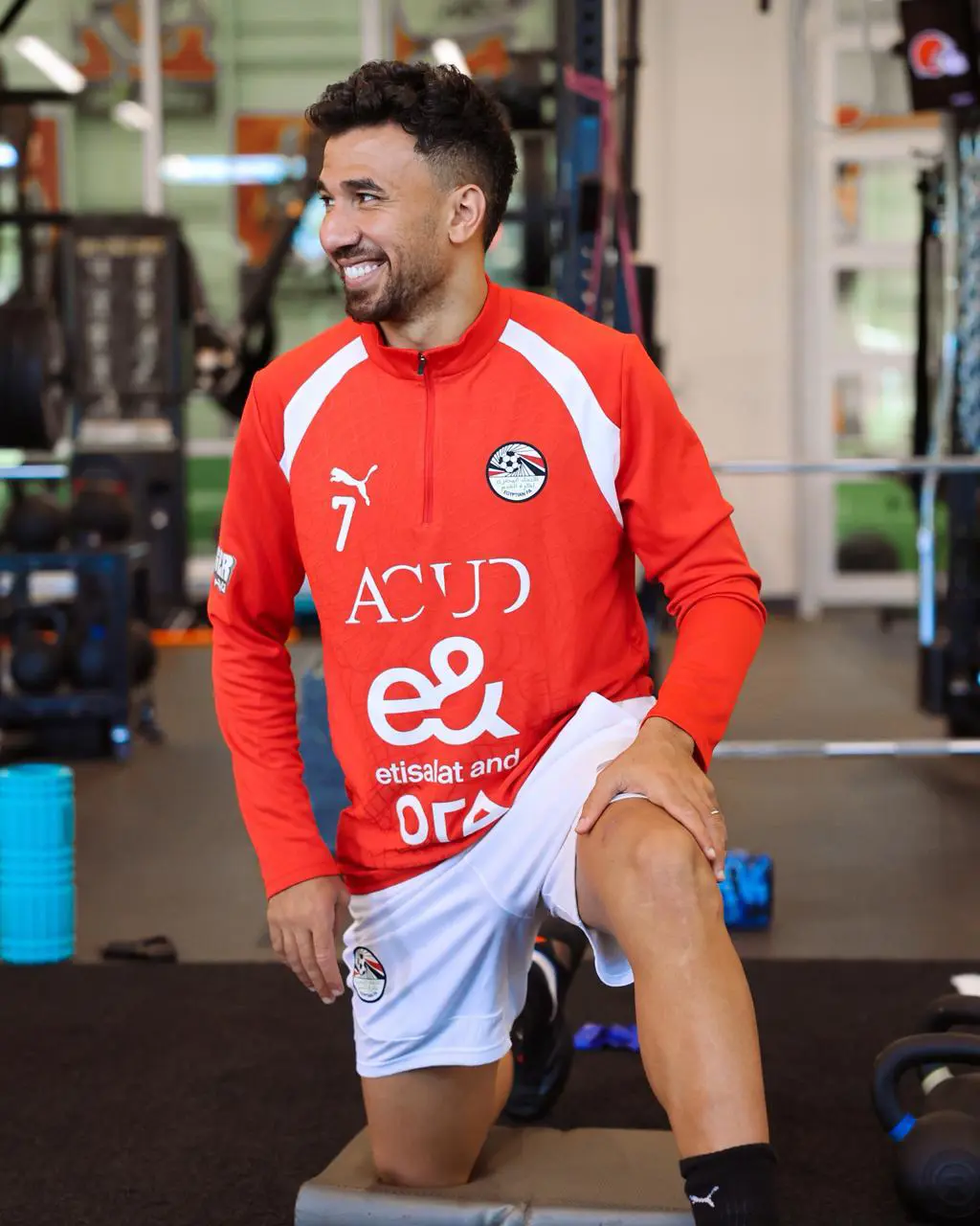 بالصور: تدريبات في الجيم لمنتخب مصر استعداداً لودية البرازيل