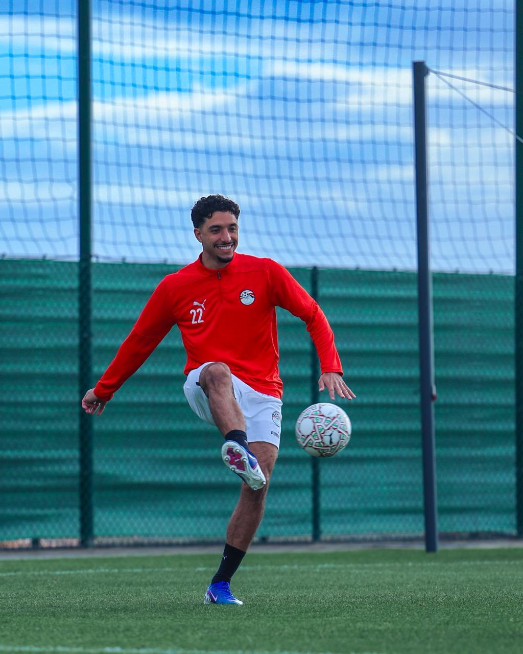 منتخب مصر يختتم تدريباته قبل مواجهة بنين غدًا