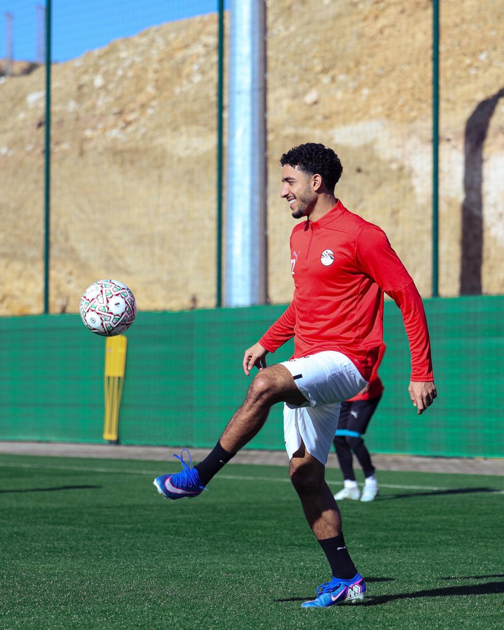 منتخب مصر يختتم تدريباته قبل مواجهة جنوب افريقيا