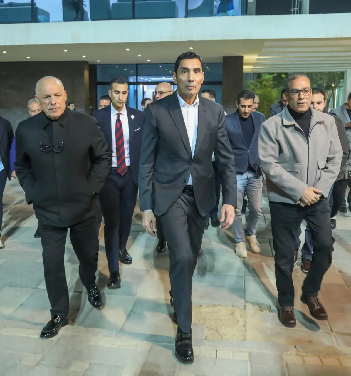 زيارة جوهر نبيل وزير الشباب والرياضة الجديد للاتحاد المصري