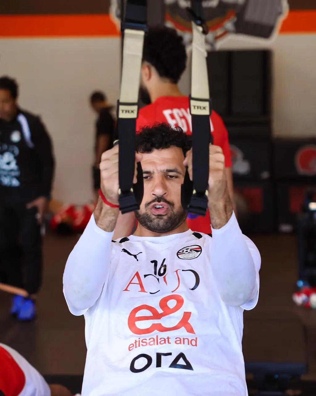 بالصور: تدريبات في الجيم لمنتخب مصر استعداداً لودية البرازيل